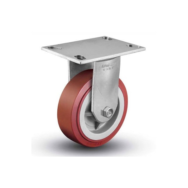 Colson 6 Series Rigid Plate Caster 6.05208.929 - Polyurethane on Polyolefin 5" Dia. 750 Lb.